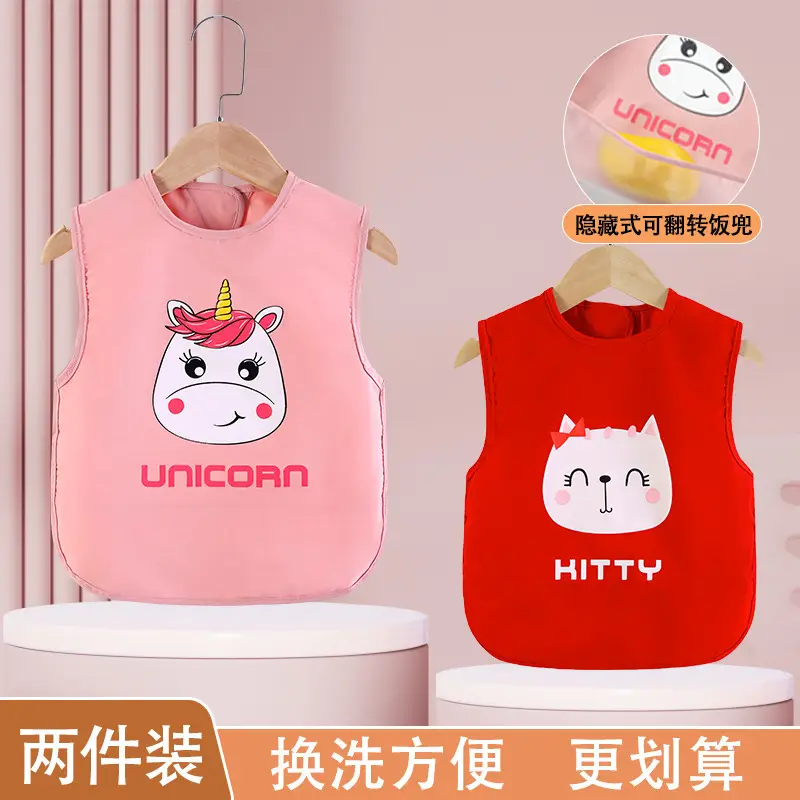 Baby Waterproof Apron Bib for Girls Boys Spring Summer - Image 12