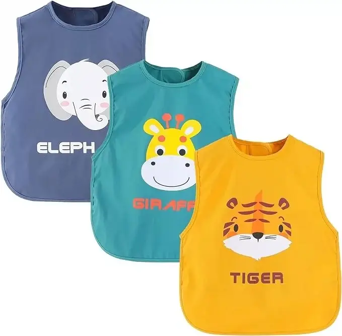 Baby Waterproof Apron Bib for Girls Boys Spring Summer - Image 14