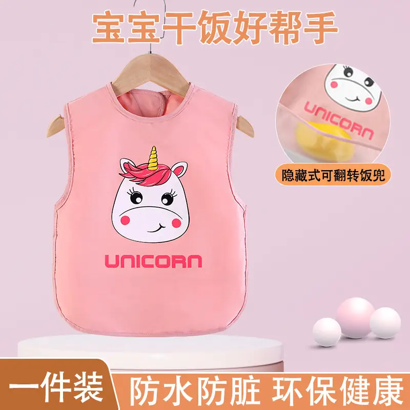Baby Waterproof Apron Bib for Girls Boys Spring Summer - Image 2