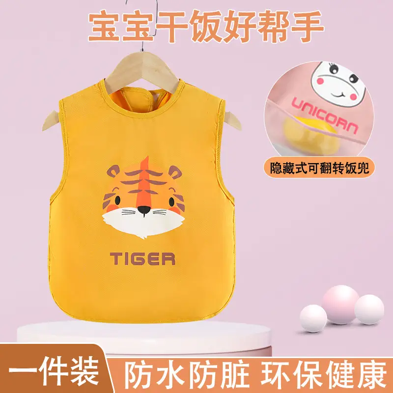 Baby Waterproof Apron Bib for Girls Boys Spring Summer - Image 4