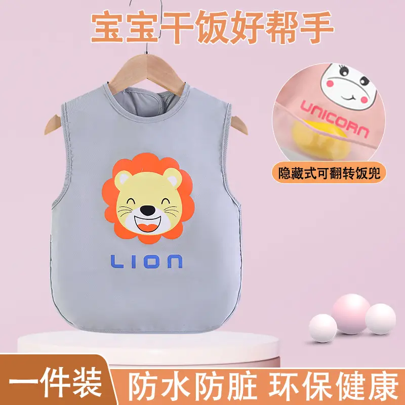 Baby Waterproof Apron Bib for Girls Boys Spring Summer - Image 5