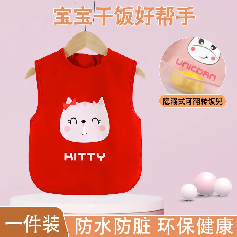 Baby Waterproof Apron Bib for Girls Boys Spring Summer - Image 6