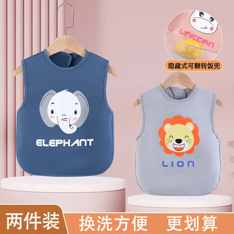 Baby Waterproof Apron Bib for Girls Boys Spring Summer - Image 9