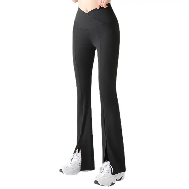Black High Waist Shark Pants Women's Casual Wear - Image 5