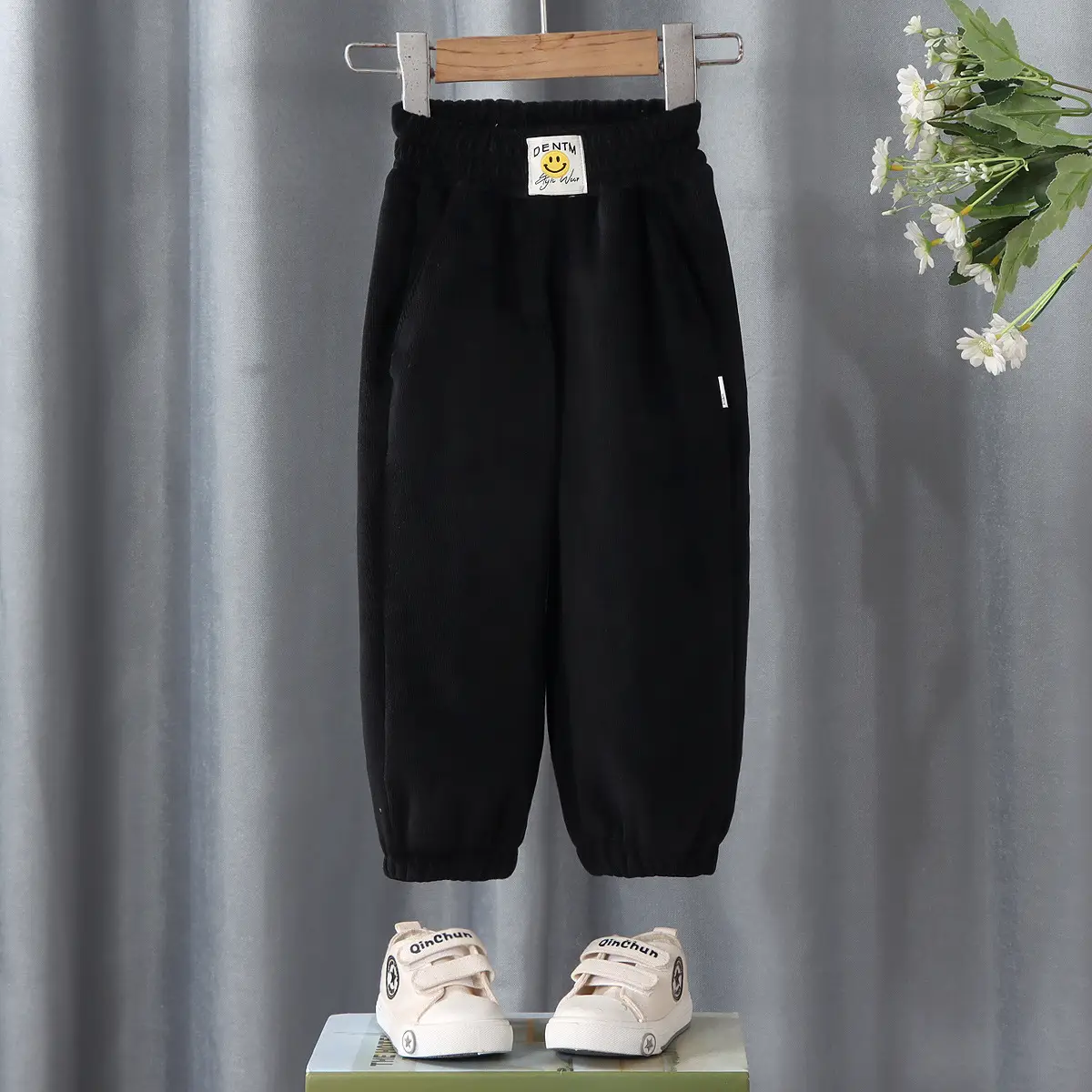 Children's Fleece Sweatpants Large Brown