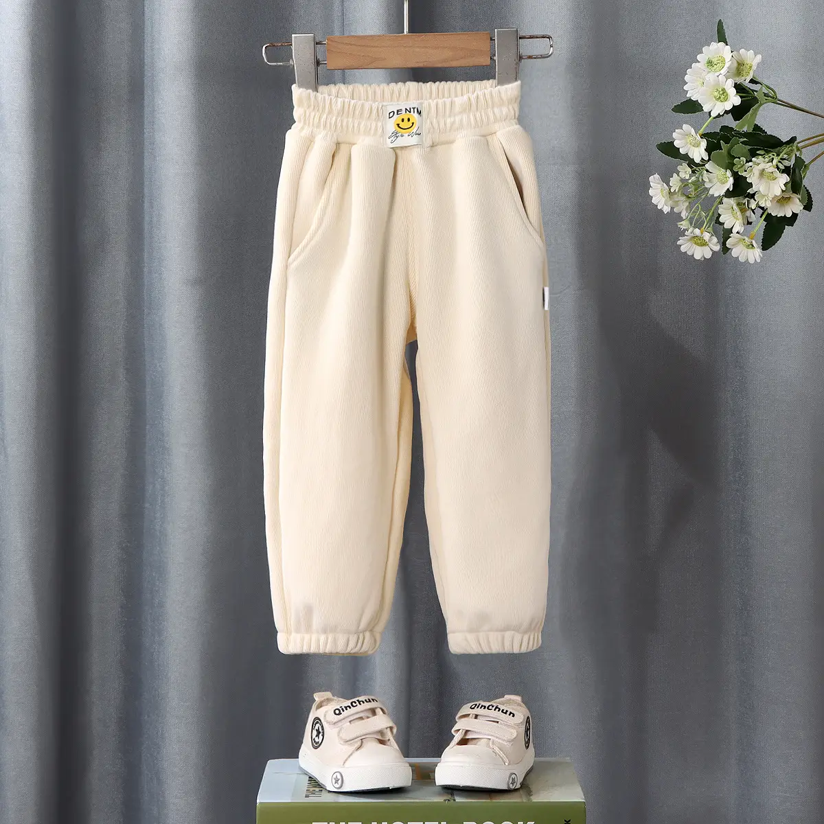 Children's Fleece Sweatpants Large Brown