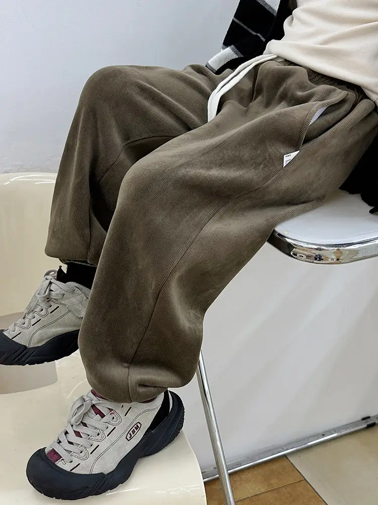 Children's Fleece Sweatpants Large Brown