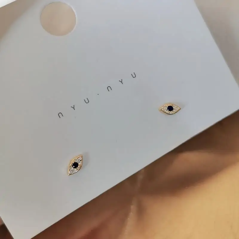 Korean Dongdaemun Devil's Eyes Earrings 925 Sterling Silver - Image 4