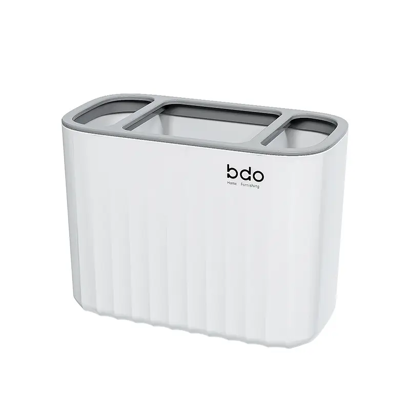 Wall-Mounted Toothpaste & Toothbrush Holder Set