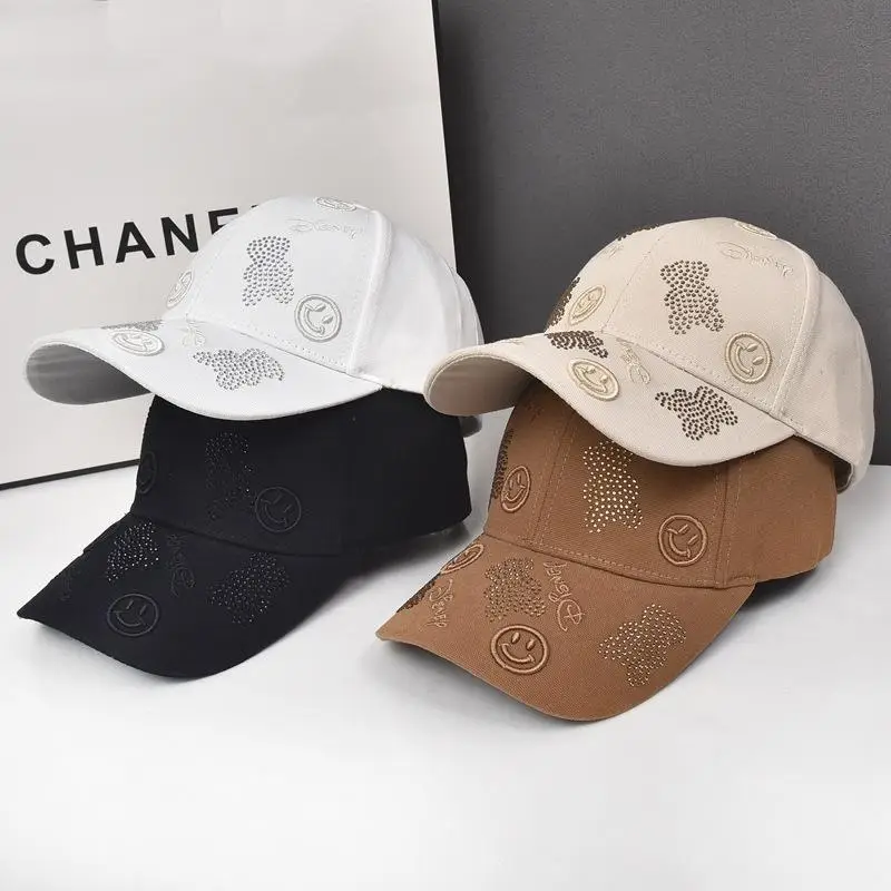 White K-Style Ins Smiling Bear Baseball Cap for Girls - Image 5