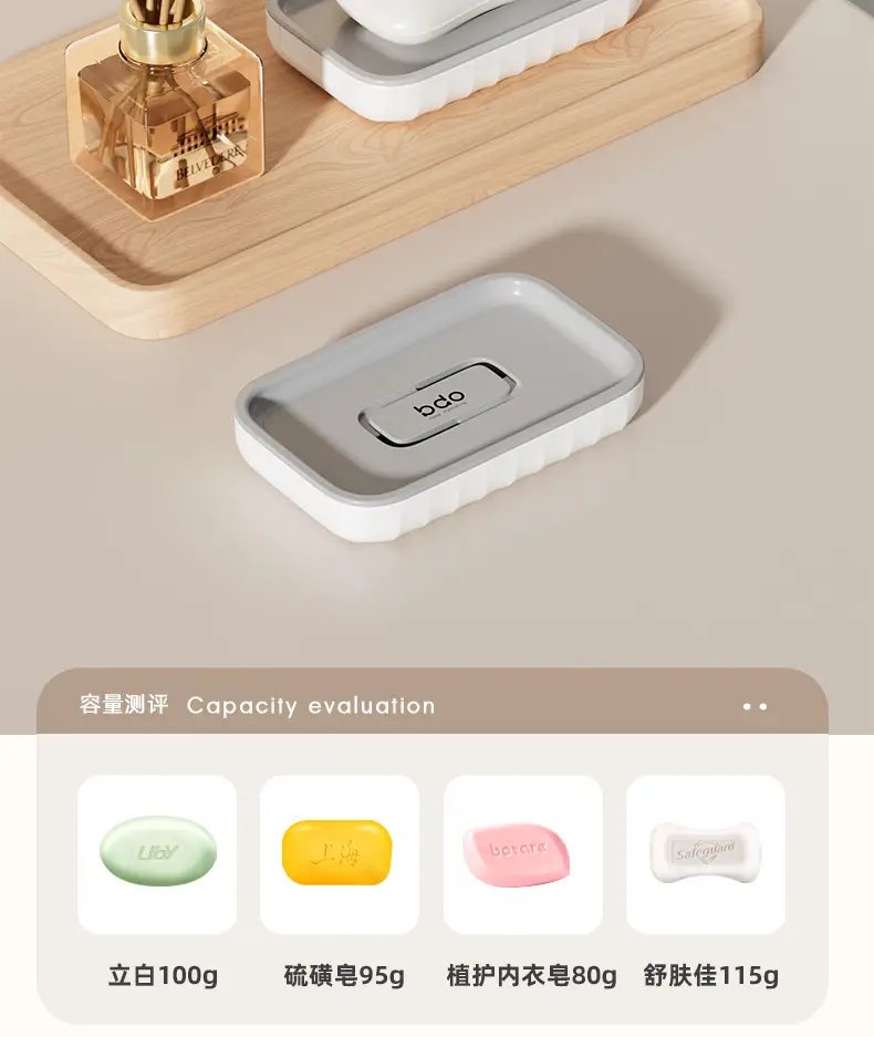 Nail-Free Soap Holder with Drainage Tray — feature 6