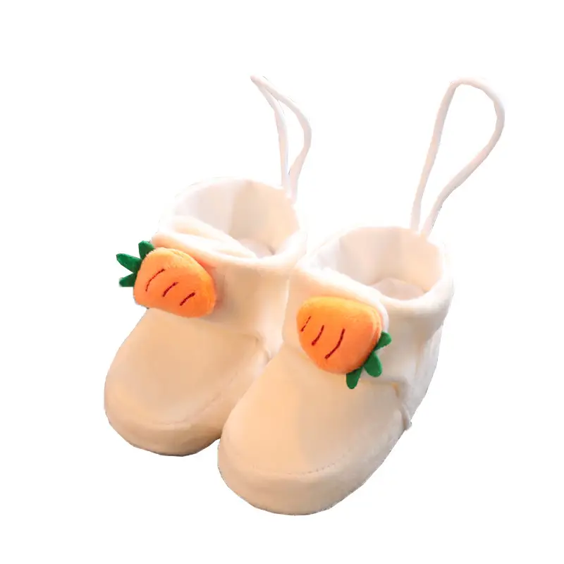 Newborn Peach-Decorated Soft Socks 0-1 Year