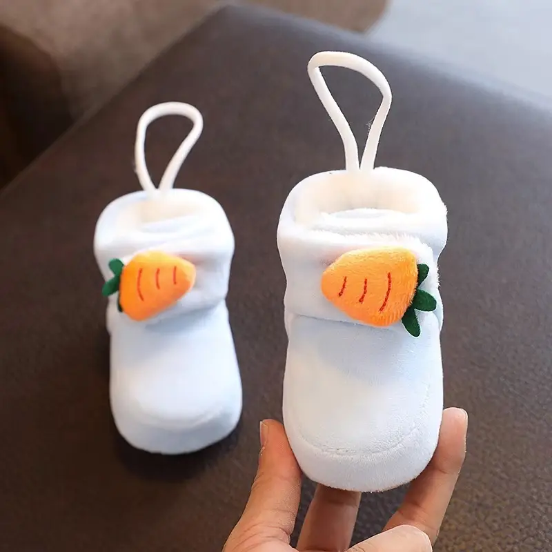 Newborn Peach-Decorated Soft Socks 0-1 Year