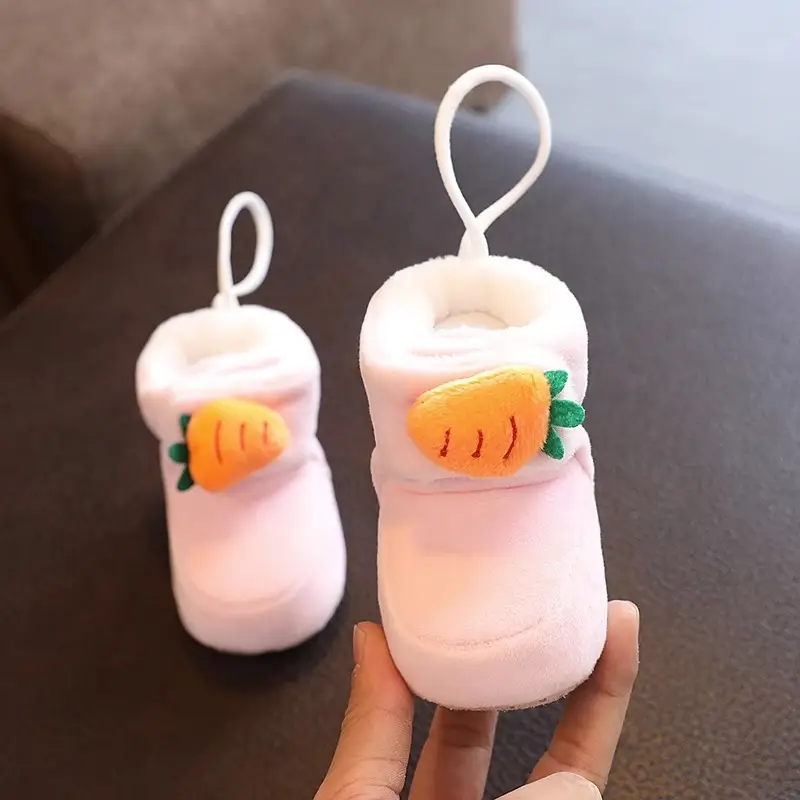 Newborn Peach-Decorated Soft Socks 0-1 Year
