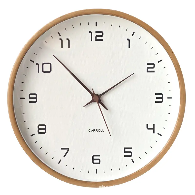 Nordic Style Wall Clock with Wooden Frame - Image 8