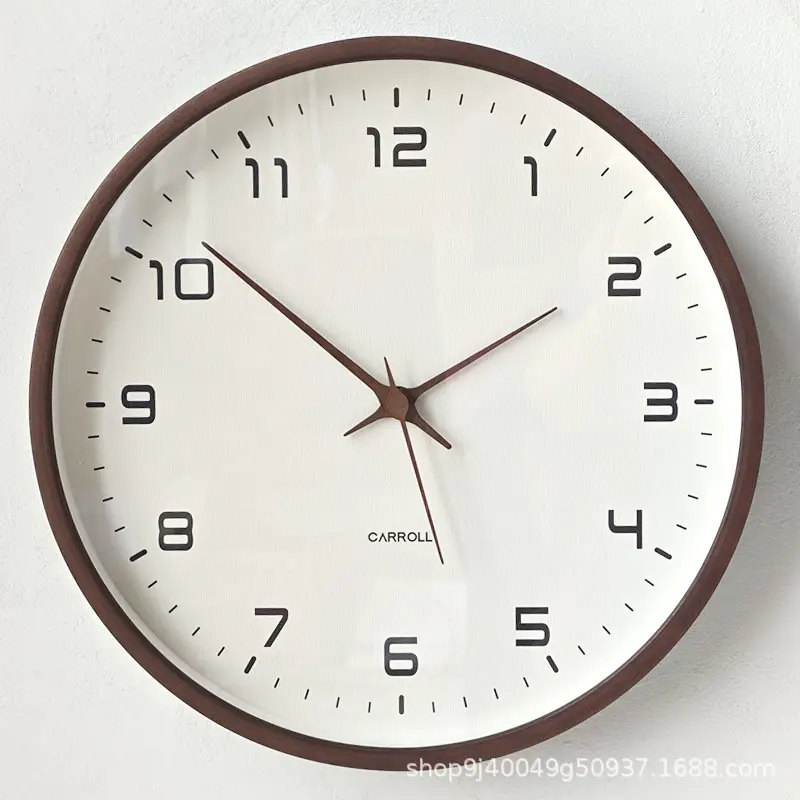 Nordic Style Wall Clock with Wooden Frame - Image 3