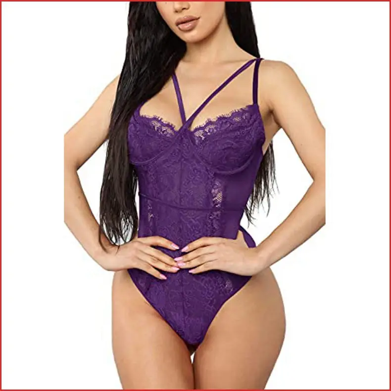 Women's White Lace Camisole One-Piece Top — feature 29
