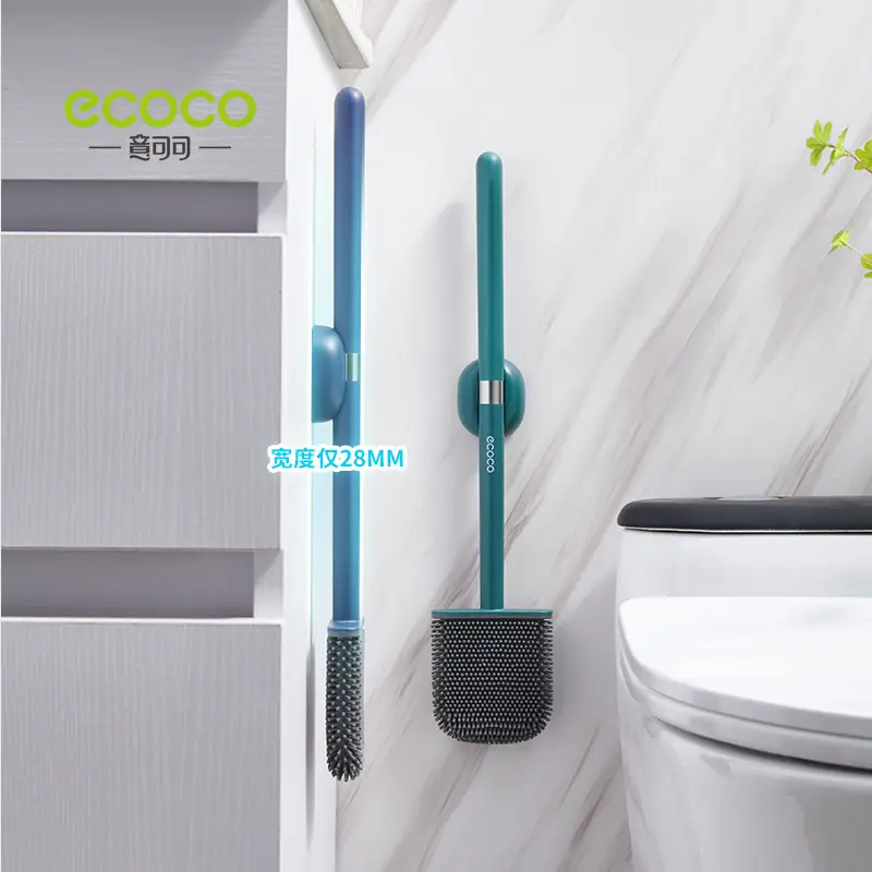 Wall Mount Toilet Brush 27MM Green Silicone - Image 7