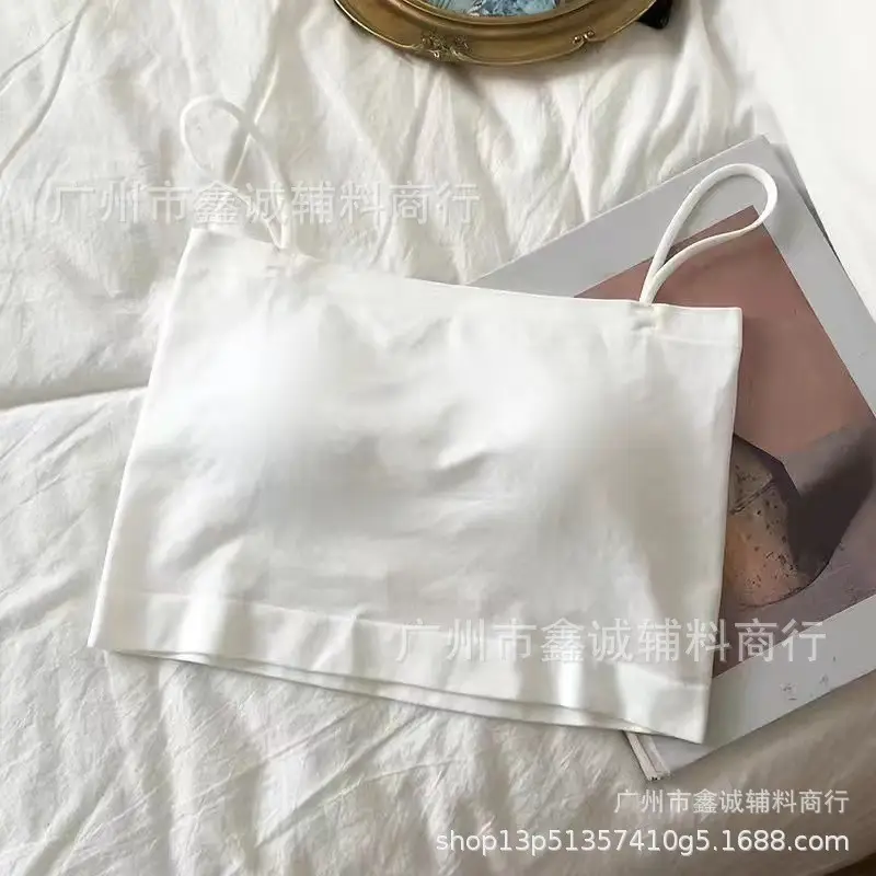 White V Neck Knitted Crochet Sleeveless Top for Women - Image 3