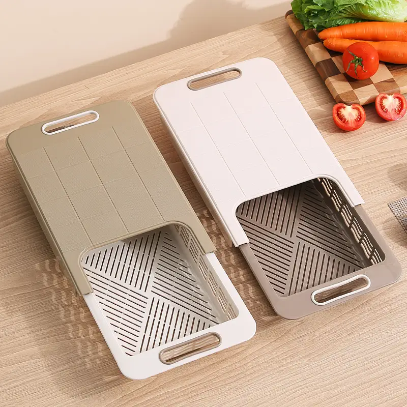 Retractable Multi-Functional Sink Cutting Board Plastic