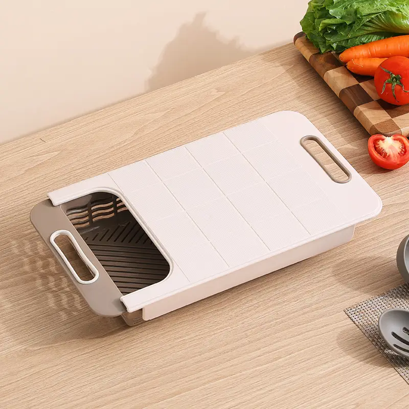 Retractable Multi-Functional Sink Cutting Board Plastic