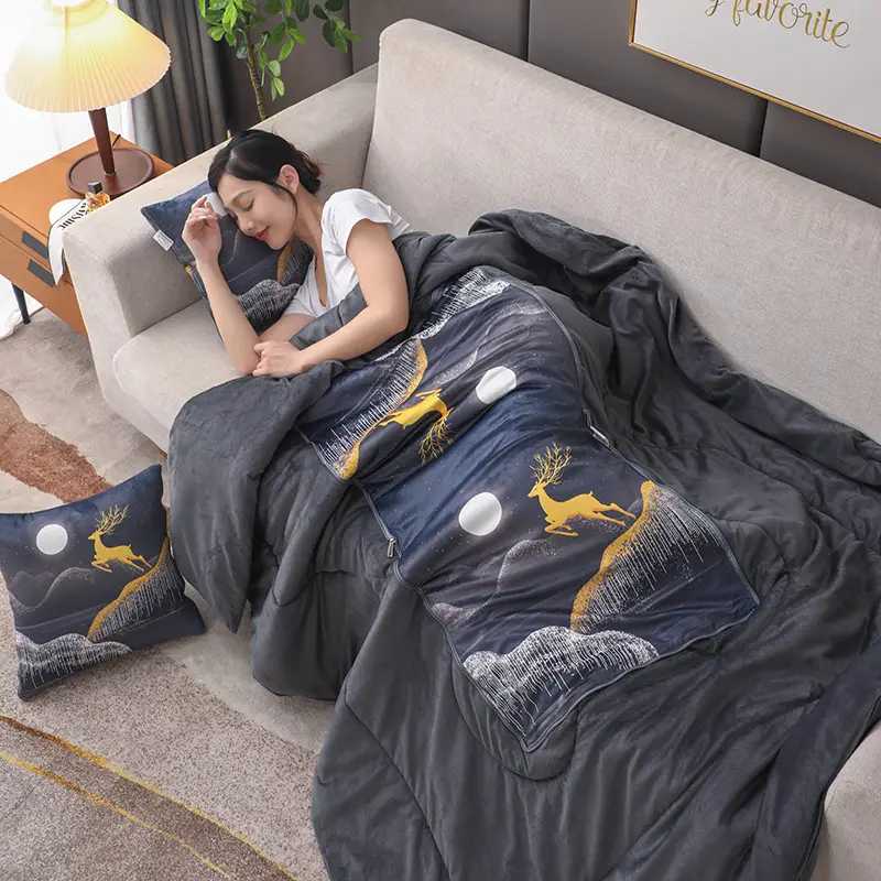 Thickened Pillow Quilt Dual Use Car Cushion Blanket - Image 17