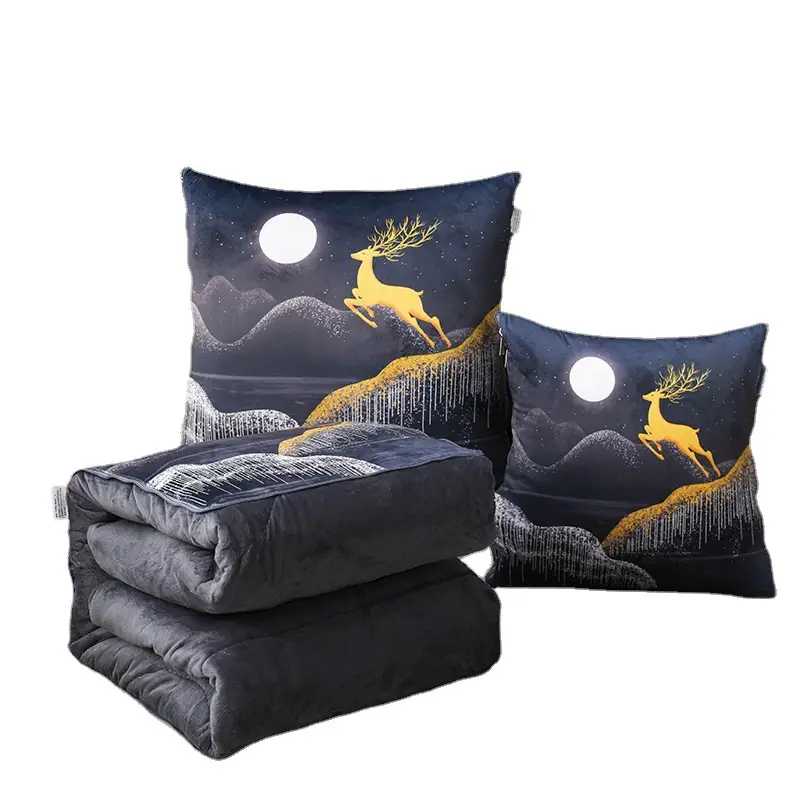 Thickened Pillow Quilt Dual Use Car Cushion Blanket - Image 20