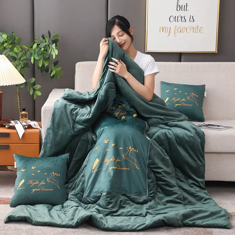 Thickened Pillow Quilt Dual Use Car Cushion Blanket - Image 12