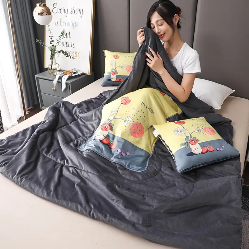 Thickened Pillow Quilt Dual Use Car Cushion Blanket - Image 14
