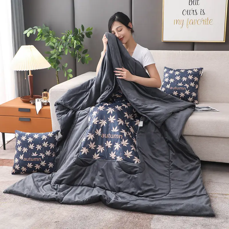 Thickened Pillow Quilt Dual Use Car Cushion Blanket - Image 7