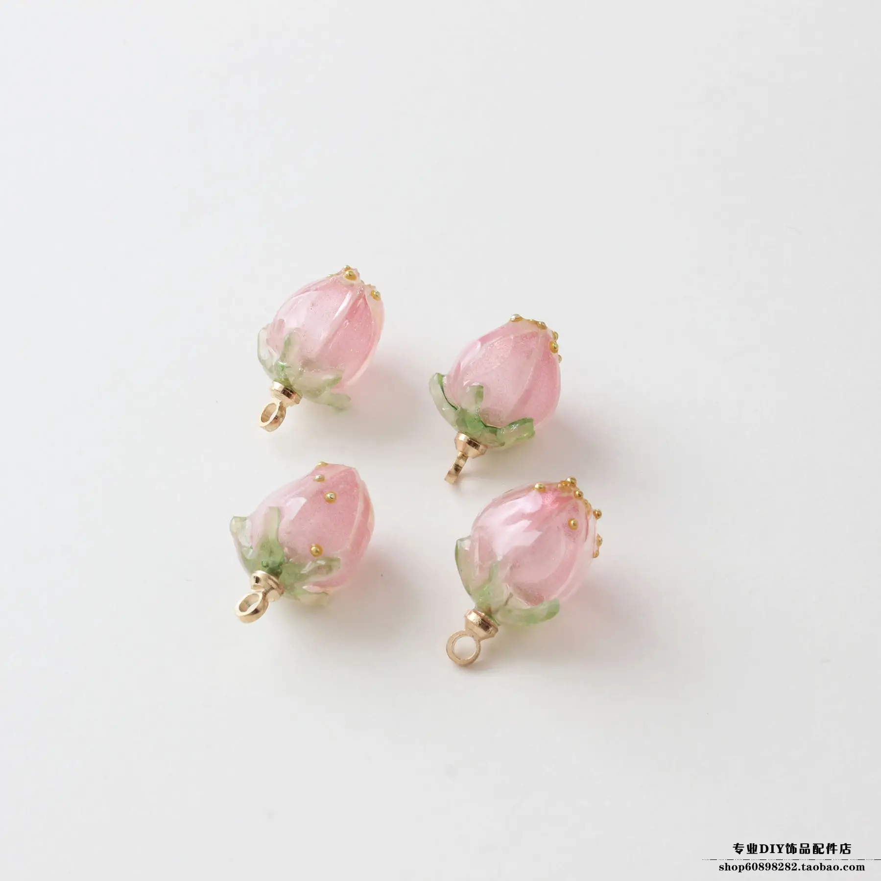 Fresh Pink Resin Strawberries DIY Bracelet Earrings Set — feature 4