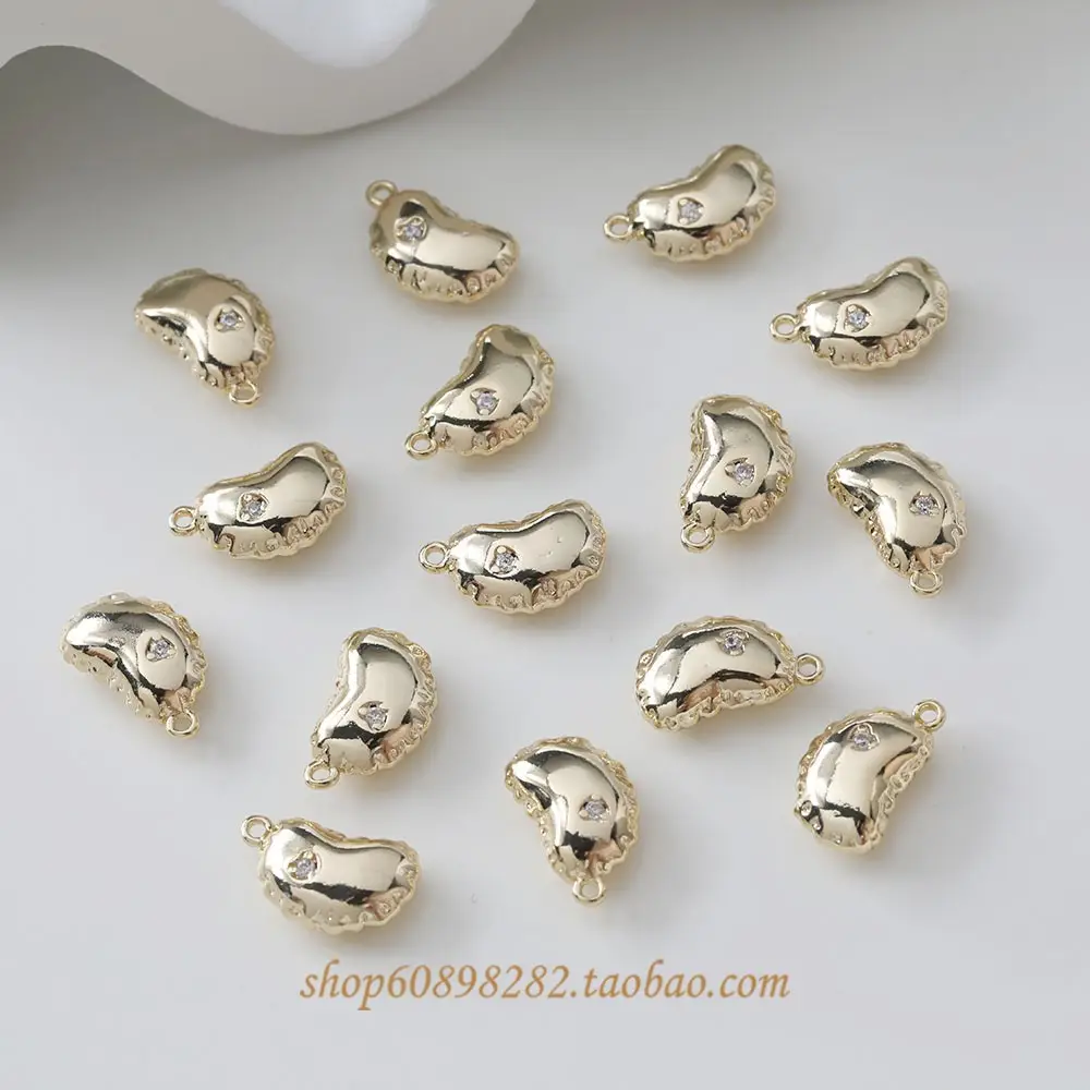 14K Gold Plated Heart Pendant Earrings Set - Image 13
