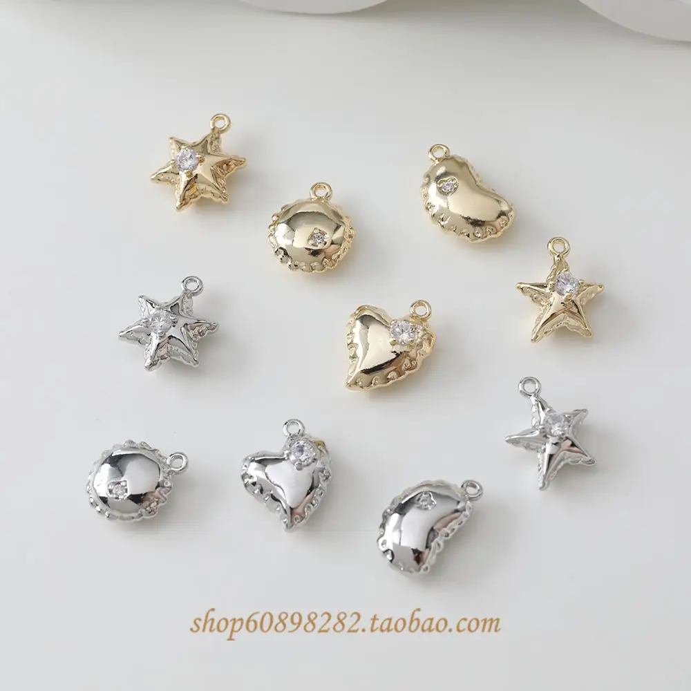 14K Gold Plated Heart Pendant Earrings Set — feature 3
