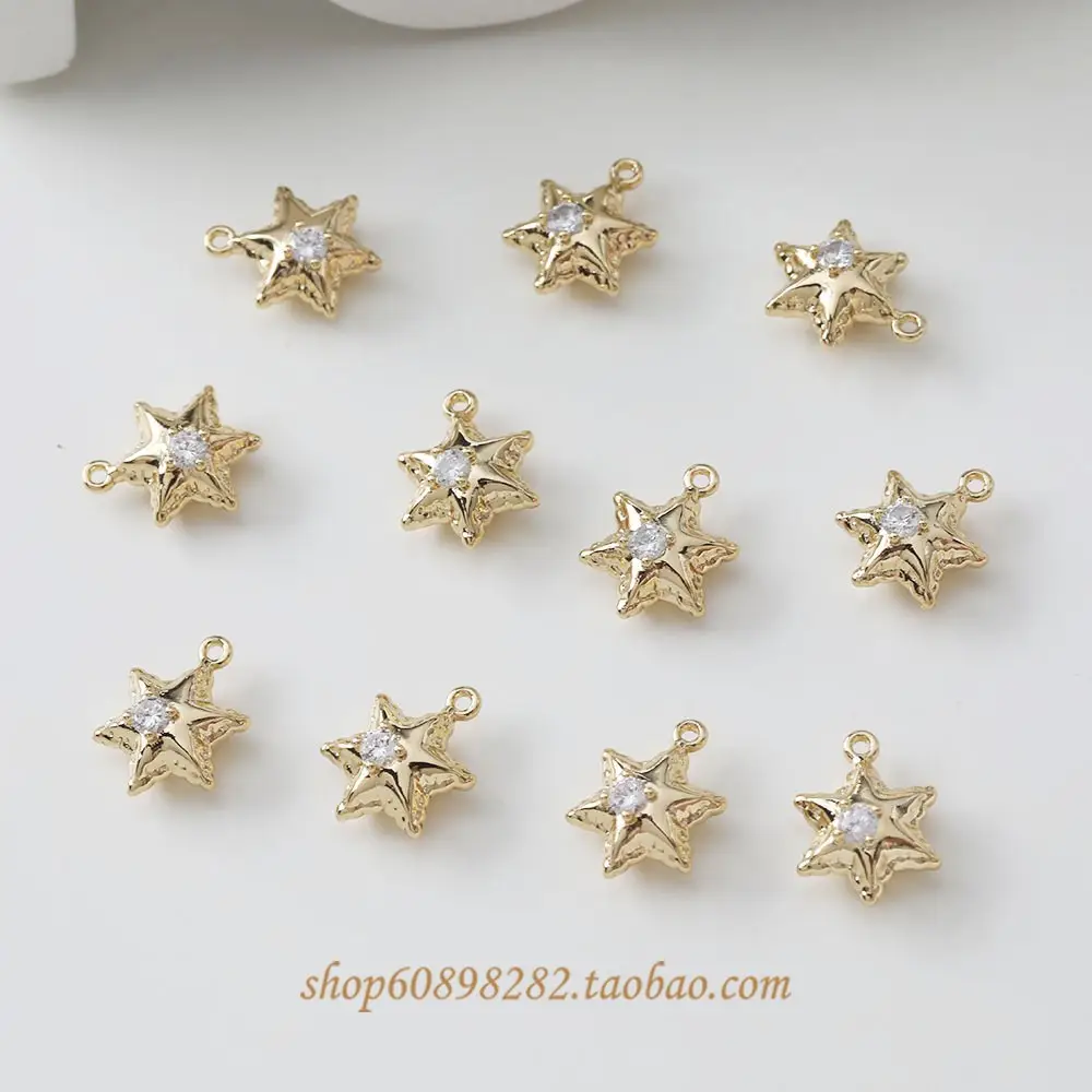 14K Gold Plated Heart Pendant Earrings Set - Image 4