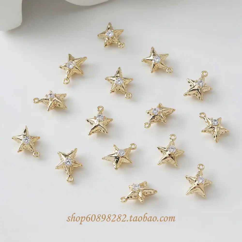 14K Gold Plated Heart Pendant Earrings Set - Image 5