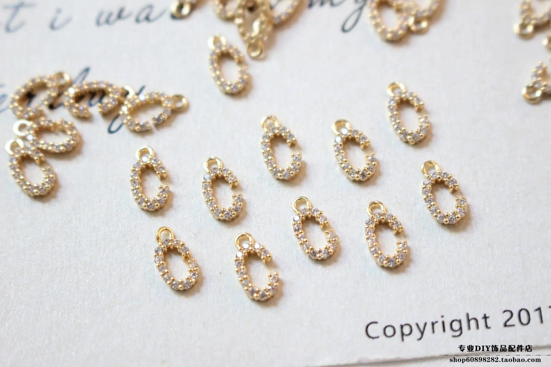 Copper Plated 18K Gold Zircon Earrings Bracelet Set — feature 13