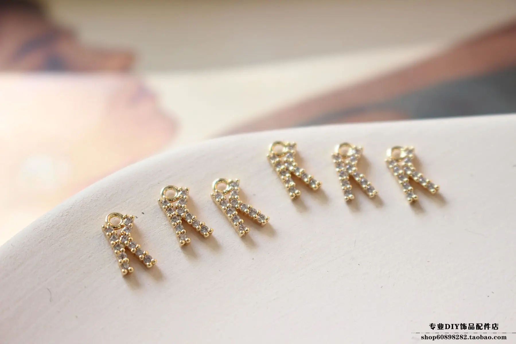 Copper Plated 18K Gold Zircon Earrings Bracelet Set — feature 24