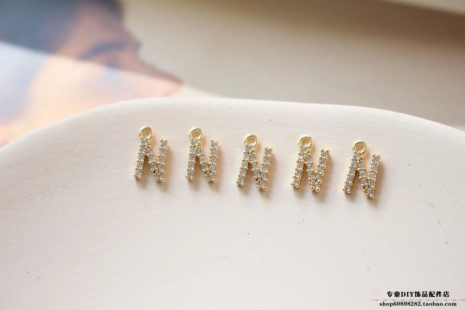 Copper Plated 18K Gold Zircon Earrings Bracelet Set — feature 31