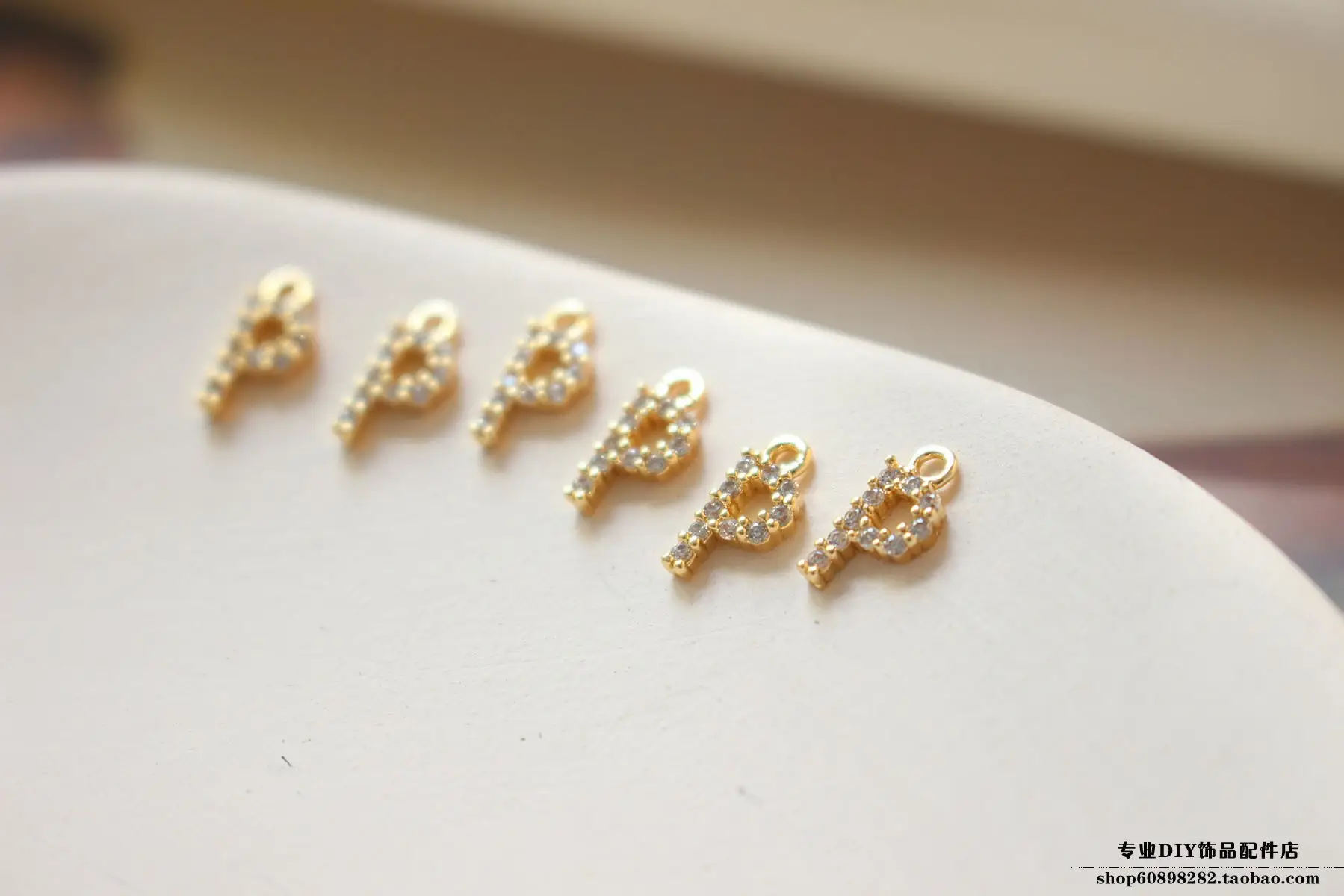Copper Plated 18K Gold Zircon Earrings Bracelet Set — feature 35