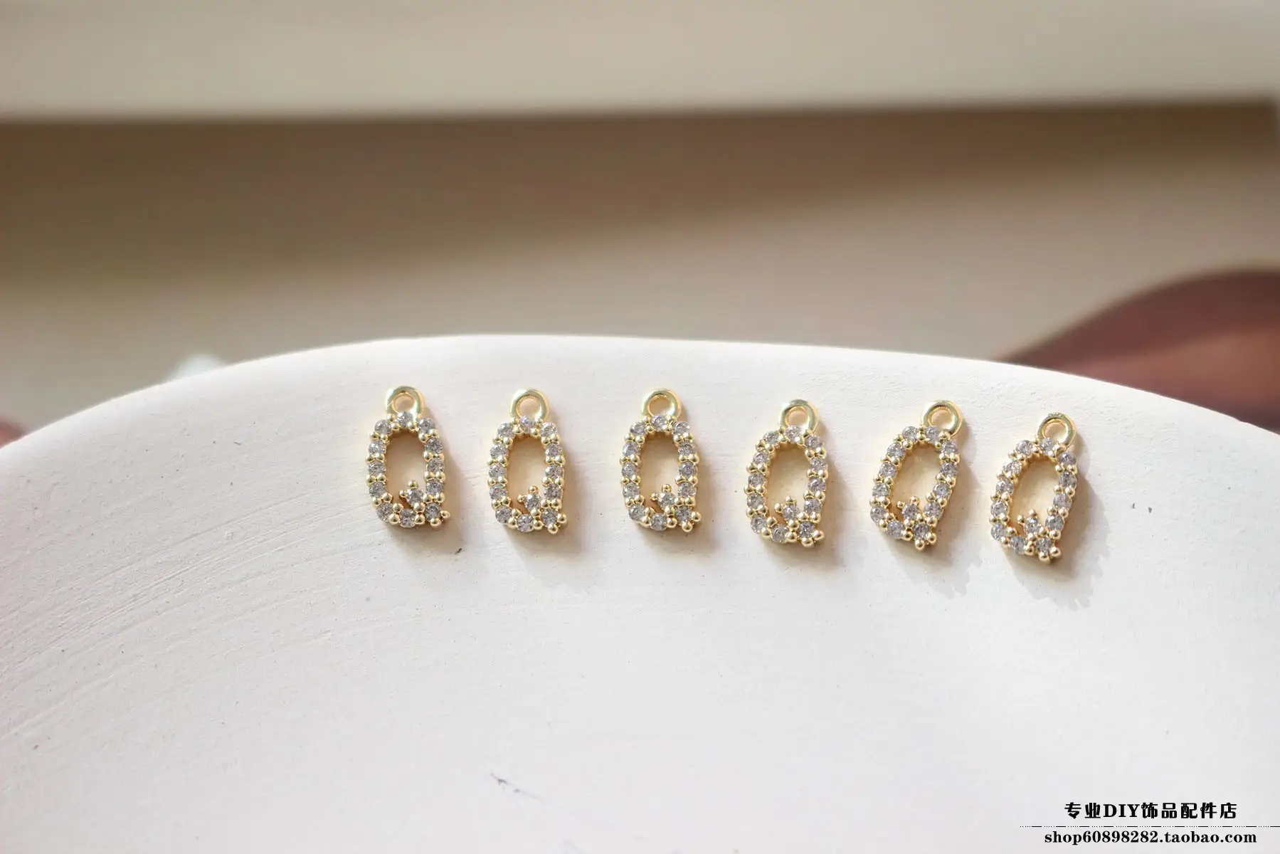 Copper Plated 18K Gold Zircon Earrings Bracelet Set — feature 36