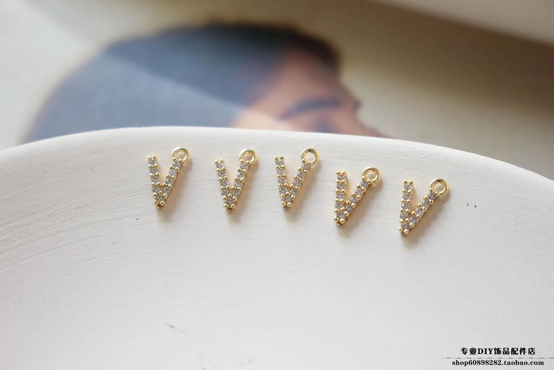 Copper Plated 18K Gold Zircon Earrings Bracelet Set — feature 47
