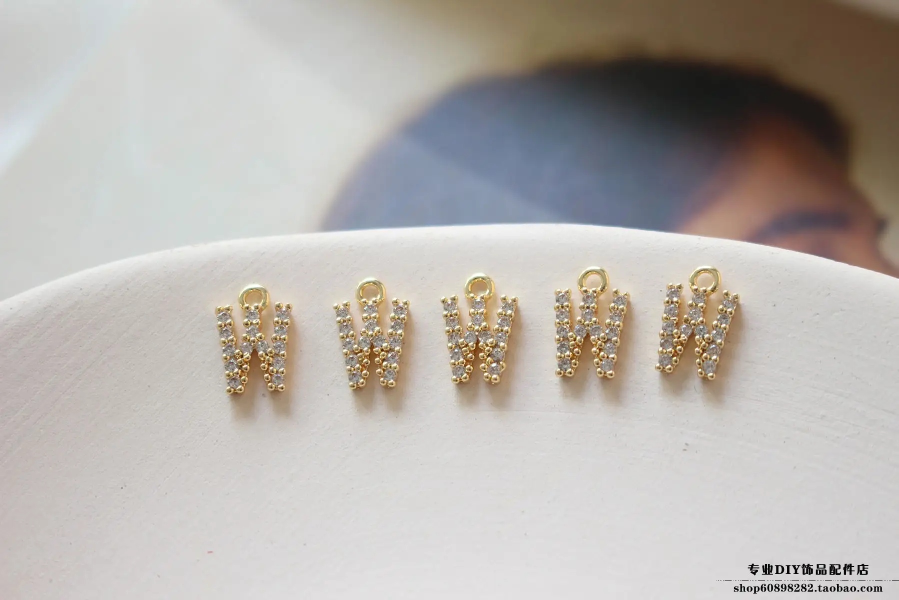 Copper Plated 18K Gold Zircon Earrings Bracelet Set — feature 49