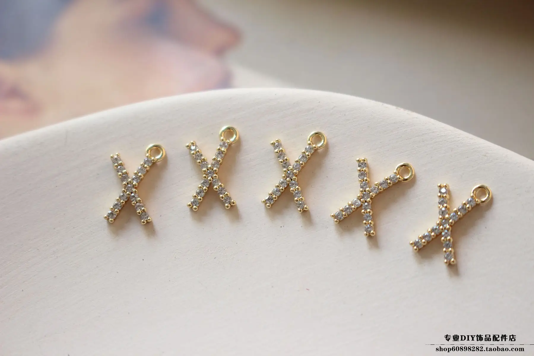 Copper Plated 18K Gold Zircon Earrings Bracelet Set — feature 51