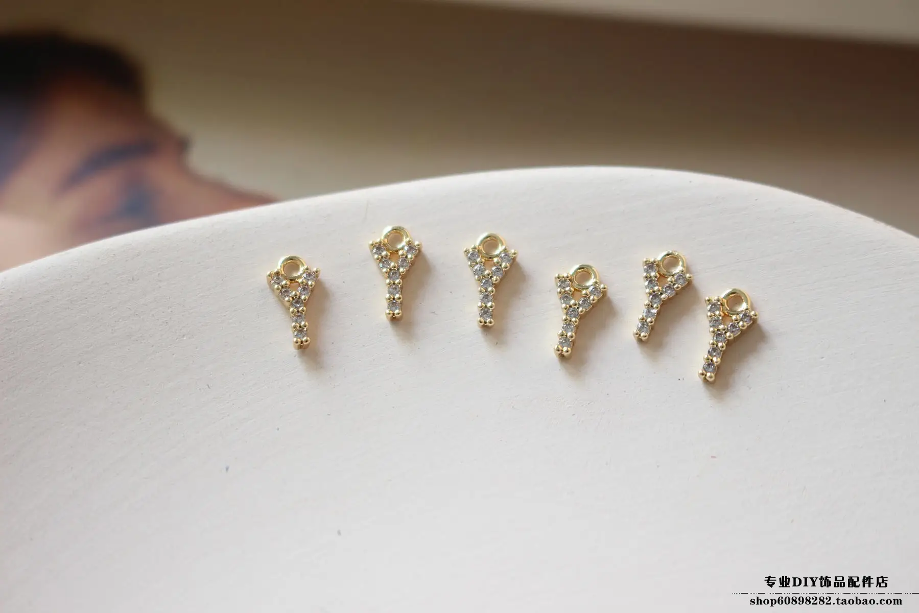 Copper Plated 18K Gold Zircon Earrings Bracelet Set — feature 54