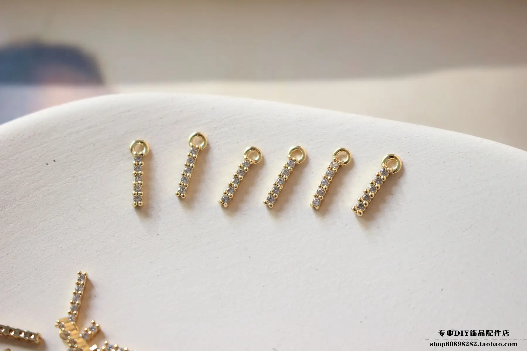 Copper Plated 18K Gold Zircon Earrings Bracelet Set