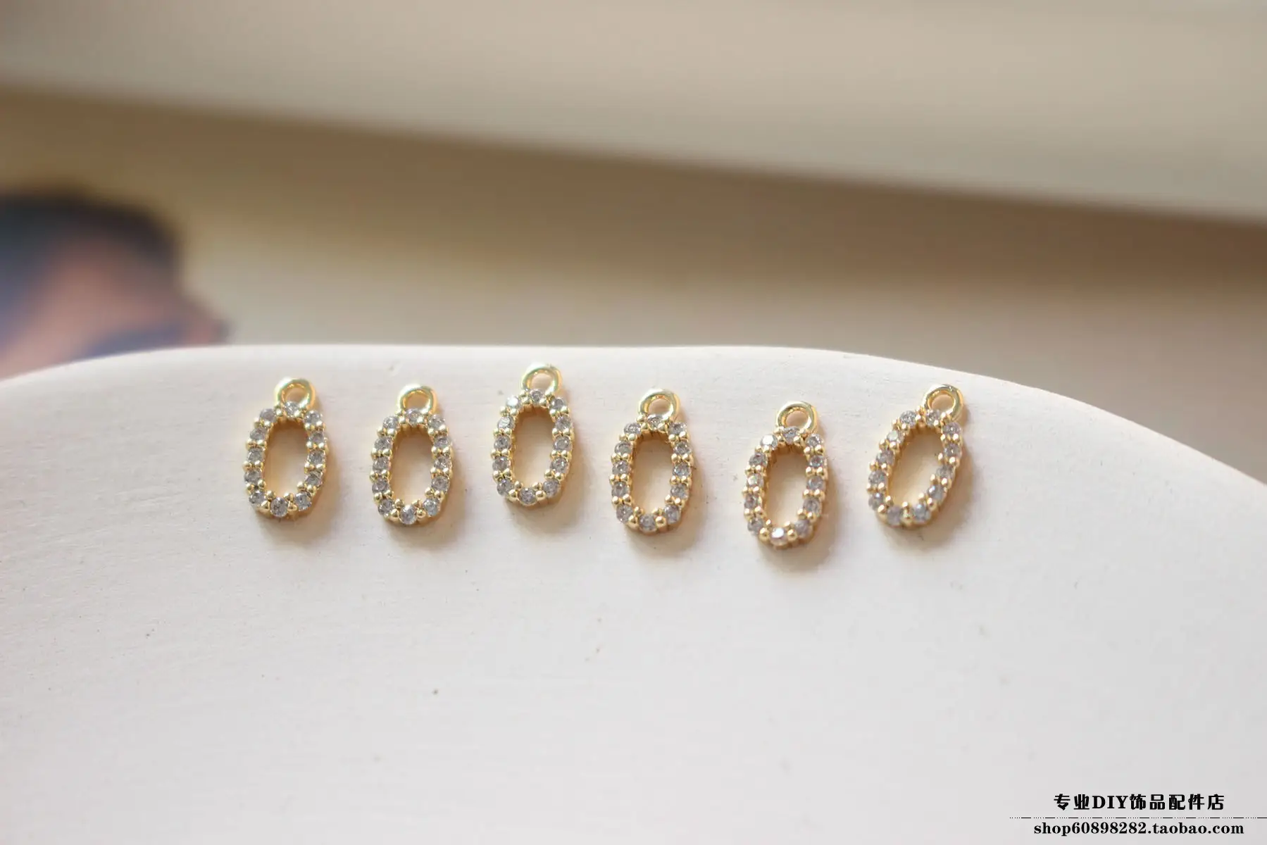 Copper Plated 18K Gold Zircon Earrings Bracelet Set