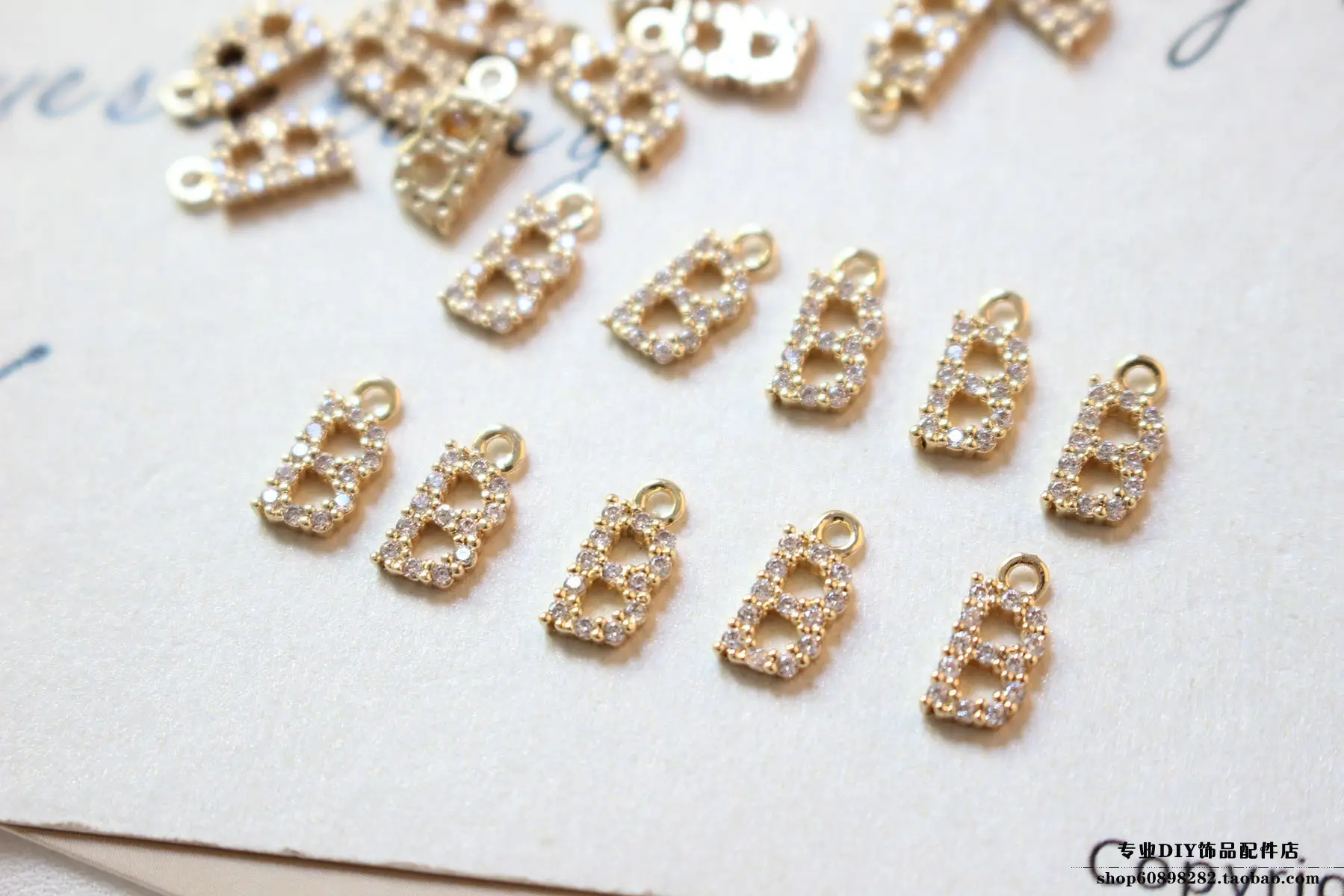Copper Plated 18K Gold Zircon Earrings Bracelet Set