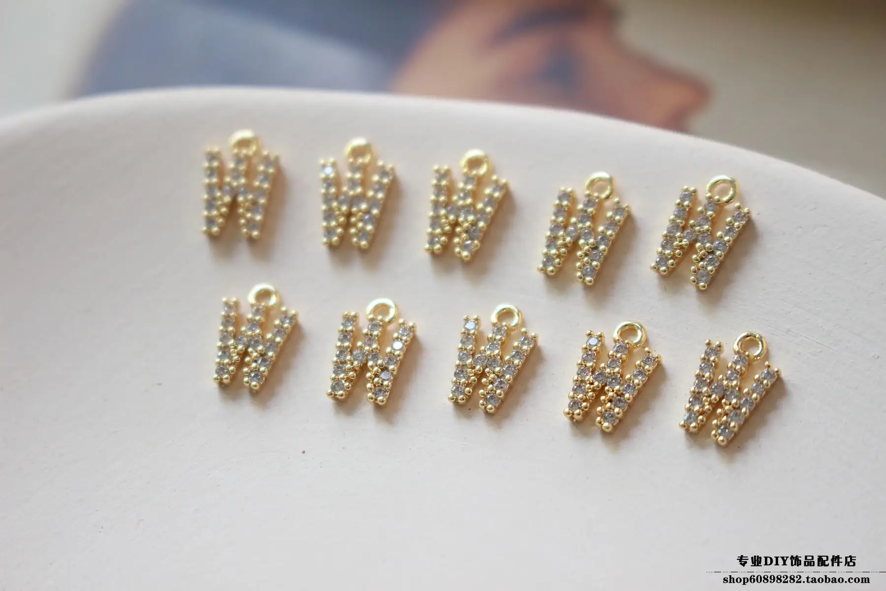 Copper Plated 18K Gold Zircon Earrings Bracelet Set