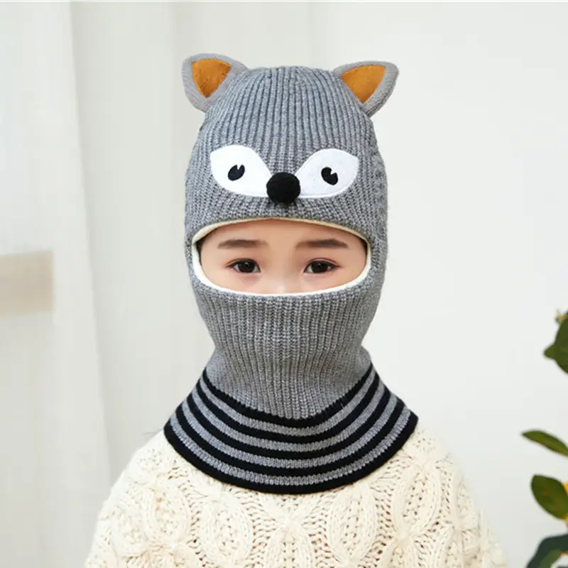 Kids Winter Face Mask Hat Set for Boys Fleece Lined - Image 27