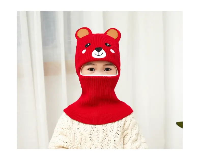 Kids Winter Face Mask Hat Set for Boys Fleece Lined — feature 11